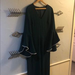 Karl Lagerfield green romper jumpsuit holidays sz6